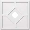 Ekena Millwork CMP36EY-07000 Embry Architectural Grade PVC Contemporary Urethane Ceiling Medallions 36"OD x 7"ID x 12 1/2"C x 1"P