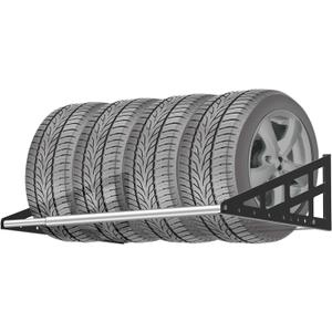 Foozet Tire Rack Wall Mount,Heavy Duty Adjustable 31"-56" Tire Storage Rack, Wheel Racks for Garage With Telescopic Rods, Hanging Garage.