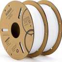 ELEGOO PLA Filament 1.75mm White 2KG, 3D Printer Filament Dimensional Accuracy +/- 0.02mm, 2 Pack 1kg Cardboard Spool(2.2lbs) 3D Printing Filament Fits for Most FDM 3D Printers
