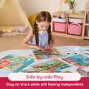 SYNCFUN 4-in-1 Animal Wooden Puzzles Glow in The Dark Toys, 24 & 35 PCS Montessori Puzzles Board Toys for Toddlers Ages 3-5, Farm, Ocean, Zoo, Insect Themes, Birthday Valentine Easter Gifts for Kids