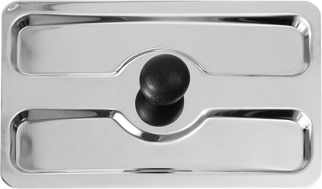 Stainless Steel Toaster Cover - Heat-Resistant Dust Protector for Bread Machines & Electric Toasters, Universal Appliance Top Cover (Fits Most Models)