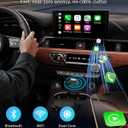 Wireless CarPlay Adapter for Apple iPhone - 2025 Wired Car Play to Wireless Dongle, USB-A/C Plug & Play, Stable Bluetooth CarPlay Adapter Only for iPhone iOS 10+ & Cars with Factory Wired Car Play