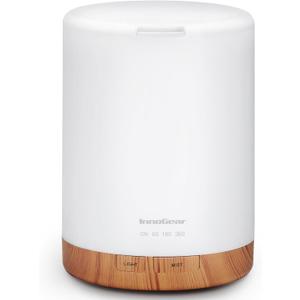 InnoGear 300ML Essential Oil Diffuser, Premium 5-in-1 Ultrasonic Aromatherapy Diffusers Scent Humidifier Aroma Diffuser Vaporizer Auto-Off Timer for Room Office Home, Yellow, Medium
