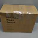 Plastic 8 PACK Large 50 Oz Water Carafe with Flip Top Lid, Square Base Juice Containers, Clear Plastic Pitcher - for Water, Iced Tea, Juice, Beverage, Milk, Cold Brew and Mimosa Bar - HAND WASH ONLY