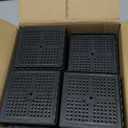 Bed Risers 1 inch, 2 inch, 3 inch, 4 inch Heavy Duty, Adjustable Furniture Riser for Table Desk Couch Sofa Chair Recliner Leg Frame Dorm, Stackable Bed Raisers Blocks (Black 8 Pack, 1+1+1 inch)