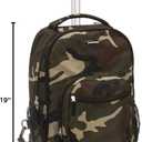 Rockland Single Handle Laptop Rolling Backpack, 19", Camo