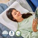 Sleep Innovations Memory Foam Contour Pillow, Queen Size, Head, Neck, and Shoulder Alignment, Side and Back Sleepers, Medium Support