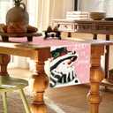 Christmas Table Runners 72 inches Long Linen Christmas Decoration Winter Xmas Holiday Kitchen Dining Table Decor for Indoor Outdoor Home Party Supply Christmas Decorations Clearance