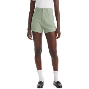 Levi's Women's High Waist Contrast Stitch Mom Shorts (31, Lily Pad)