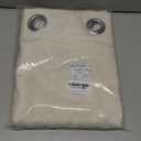 NICETOWN Natural Linen Curtains 84 inch Long 2 Panels Set, Grommet Top Thick Linen Burlap Semi Sheer Vertical Drapes Privacy Assured with Light Filtering for Bedroom/Living Room, W55 x L84