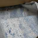 Area Rug 8x10 Washable Rug, Vintage Boho Medallion Rugs Non-Slip Soft Low Pile Large Distressed Rug Indoor Retro Carpet for Living Room Bedroom Dining Room Home Office (Beige, 8'x10')