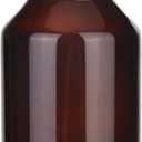 Glass Bottle,Lab Wide Mouth Reagent Bottle,Amber Glass Reagent Bottle,500ml Borosilicate Glass Bottle With Glass Ground Stopper (500ML)