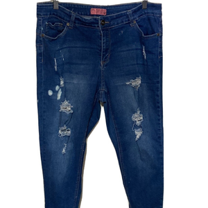WAX JEAN Women's Butt I Love You Push-Up Destructed Modal, Medium, 18