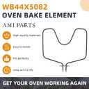 AMI PARTS WB44X5082 Oven Bake Element Fit for G-E Hot-Point Ken-More Bake Element Replace WB44X0192 WB44X10003 WB44X1126 WB44X192 WB44X5061 WB44X5072 PS249466