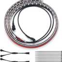 DITRIO 2pcs 3-Feet Underglow RGB Neon LED Light Strips DC 12V for Motorcycles Trikes Trailers Golf Carts ATVs UTVs (Only for InfiColors Series)