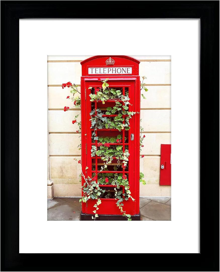 SESEAT 16x20 Picture Frame Black, Display Pictures 11x14 with Mat or 16x20 without Mat, Photo Frames Wall Gallery, 1 Pack