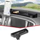 JeCar Dash Phone Holder Dashboard Cellphone Clamp Upgrade Aluminum Alloy Ball Mount with Storage Tray Interior Accessories Compatible with Chevy Colorado & GMC Canyon 2014-2022