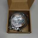 Exhaust Clamps Band Clamp 5" Lap Joint - Stainless Steel Lap Joint Exhaust Band Clamp With 1 Block 4Pcs For 5" Od To 5" Id Exhaust Pipe, Muffler, Elbow And Exhaust Tubing Connection(4 Pack)