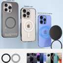 2Pack Magnetic Car Phone Holder for Magsafe Mount,360 Adjustable Foldable and Retractable Car Phone Mount, Foldable sticker Ultra Strong Suction Cup for iPhone 17 Pro Max/Air/17 Pro/16 ProMax/15 Plus