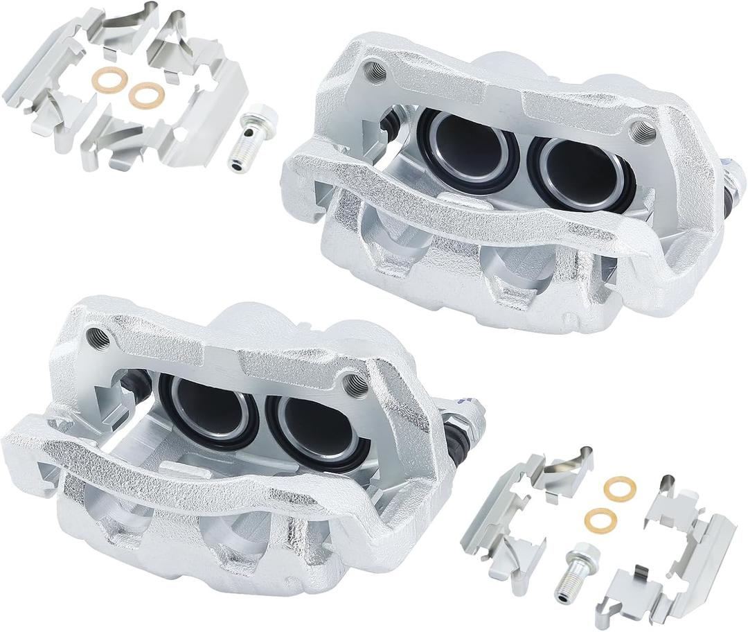 Front Brake Caliper with Bracket Compatible with Honda CRV 07-11, CRV AWD 12-16, Accord Crosstour 10-11, Crosstour 12-15, Odyssey 05-10, Acura RDX 07-12: 19B2958 + 19B2959