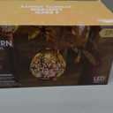 JOIEDOMI 2 Pack Outdoor Solar Hanging Lantern Lights, Waterproof Tabletop with Handle, LED Moroccan Lanterns, Metal Decorative Garden Solar Lights Christmas for Patio, Lawn, Porch, Backyard