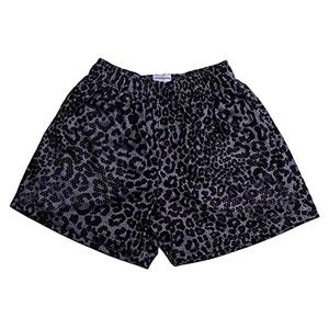 DIOTSR Mens Graphic Shorts Cool Streetwear Flat Front Shorts Workout Gym Athletic Shorts with Pockets,Large,Leopard Print Black Large