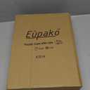 Eupako 8 oz Plastic Cups with Lids 100 Sets, Disposable Clear Cups with Lids, Cold Drink Containers for Beverage, Parfait, Smoothie
