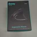 Ergonomic Mouse, LEKVEY Vertical Wireless Mouse  Rechargeable 2.4G Optical Vertical Mice : 3 Adjustable DPI 800/1200/1600 Levels 6 Buttons, for Laptop, Mac, PC, Computer, Desktop, Notebook etc, Black