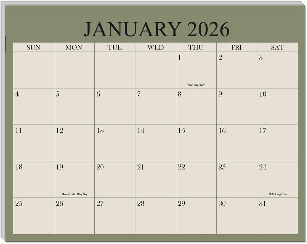 2026-2027 Magnetic Fridge Calendar - January 2026 Until June 2027 - The Perfect Monthly Refrigerator Calendar With Minimal Designs for Organizing, 8.5" x 11", Cyan