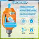 2 x Water Valve for Sprinkler Toys, Adjustable Water Flow Pressure Control Toy, New Creative Ways to Play, Kids Water Splash Pad & Sprinkler Accessories with 2M Hose for Fun Summer Outdoor Games