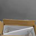 Amazon Basics 3 Ring Binders, 3 Inch, 2 Pack, D-Ring Organizer for School, Home Office, White