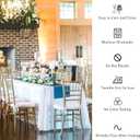 Fivenl 8 Pack White Tablecloth 60 x 102 Inch, Rectangle Table Clothes for 6 Foot Rectangle Tables Washable Polyester Fabric Table Covers for Wedding Party Reception Banquet Buffet Restaurant