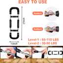 Ultimate Twister Arm Trainer, Adjustable Chest Workout Equipment, Arm Trainer for Men, Chest Trainer for Men, Shoulder Muscle Training, Portable Spring Resistance Home Fitness Equipment