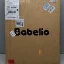 Babelio Baby Gate for Stairs, Kitchen & Doorways, No Bottom Bar| Easy Installation| One-Handed Operation| Auto-Close| Hardware Mount (Drill Needed) Safety Dog Gate (White - B17, 24-39" W, 28" H)