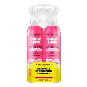 Marc Anthony Leave-In Conditioner Spray & Detangler, Grow Long Biotin, 2-pack - Anti-Frizz Deep Conditioner For Split Ends & Breakage - Vitamin E, Caffeine & Ginseng for Curly, Dry & Damaged Hair (8.4 Fl Oz (Pack of 2)