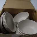 Grow Forward 24-piece Premium Wheat Straw Dinnerware Sets for 8 - Unbreakable Dishwasher & Microwave Safe Plastic Plates and Bowls Sets - Patio, Outdoors, RV, Camping Dishes - Sahara