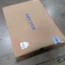 ANDY STAR 48x32 Inch Brushed Nickel Bathroom Mirror, Rounded Rectangle Bathroom Vanity Mirrors for Wall, Anti-Rust SUS304, Seamless Tube Metal Frame, 1 Deep Wall Mounted Vertically/Horizontal