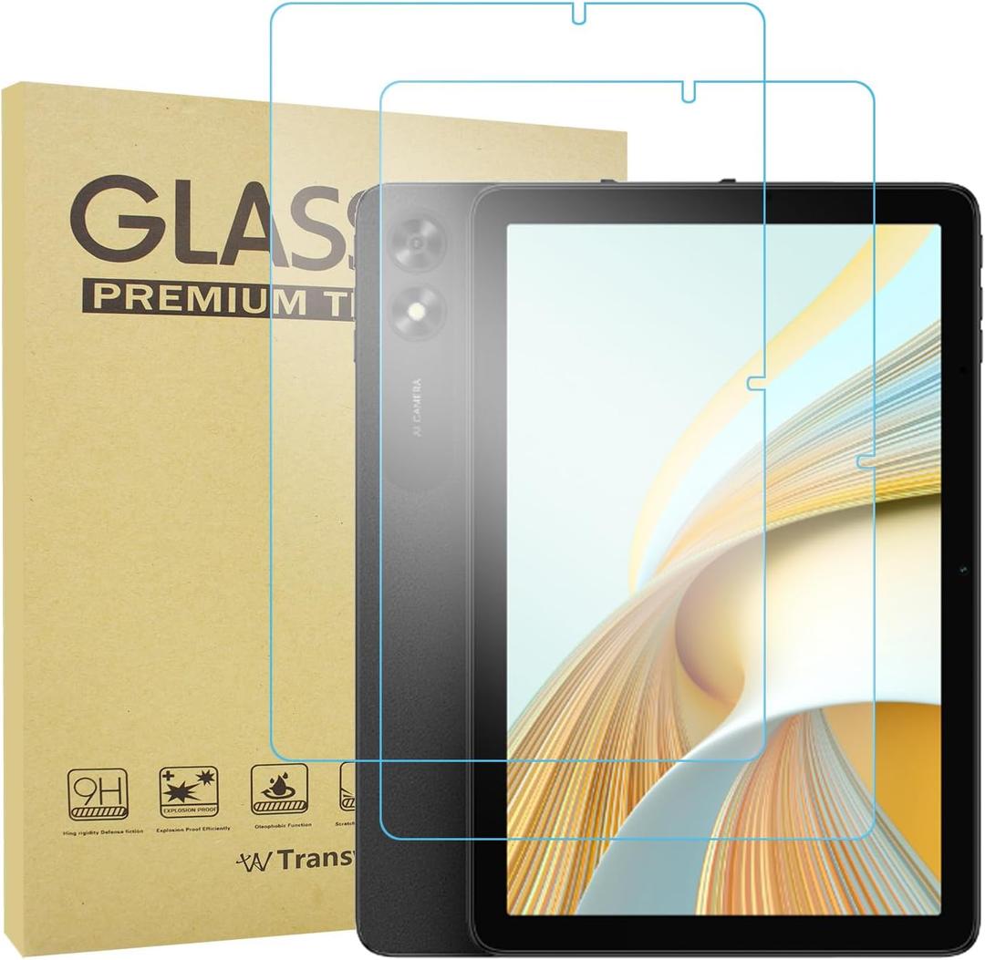 2PCS Tempered Glass Screen Protector for UMIDIGI Tablet G1 Tab 2025/ G2 Tab/ G3 Tab/ G3 Tab Ultra/FOXX C10 Tablet/VORTEX ZTAB10
