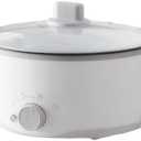 Hot Pot Electric with Steamer, 3L Ramen Cooker, Portable Cooker, Non-Stick Frying Pan, Saut Pan (Hot Pot)