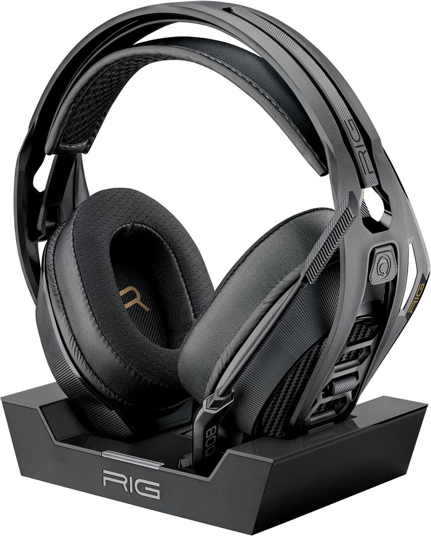 RIG 800 PRO HD Wireless Gaming Headset & Multi-Function Base Station - Compatible with PC, Mac, PS5, PS4 - with Dolby Atmos 3D Audio for Windows 10/11 PCs (NOT Compatible with Xbox)