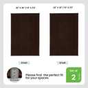 TYUU Bath Mat Set 2 Piece, Thin Bathroom Rugs Non Slip Washable Quick Dry, 20"x30" + 20"x30"