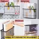 Buyyyit Laundry Room Organization & Storage Magnetic Basket Shelf Dryer Ball Lint Bin File Holder Container for Fridge & Washer