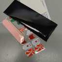 JMEOWIO Gel Nail Stickers Christmas Snowflake Cute Semi Cured Gel Nail Strips Wraps UV/LED Nails Art Design Decoration Accessories