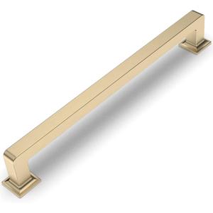 Amerdeco 10 Pack Brushed Brass Cabinet Pulls 7 Inch Hole Centers Kitchen Cabinet Handles Cabinet Hardware Kitchen Handles for Cabinets Cupboard Handles Drawer Pulls ZH0019