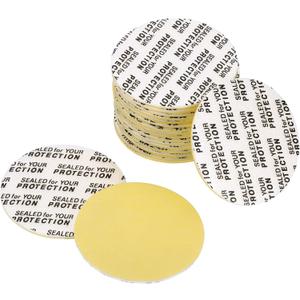 PATIKIL 32mm/1.25inch Foam Lid Liner, 100 Pack PS Foam Resistant Tamper Pressure Sensitive Seal With Dustproof Paper Back for Bottle Cap Liners Seals