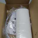 GO&SO White Textured Drum lampshade Medium Lamp Shade 13" Top x 13" Bottom x 10" High (Spider) Modern Linen Lamp Shades for Table Lamp Bedside Lamp Natural Linen Replacement Assembly is Required