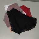 Knowyou Cotton Underwear for Women Cheeky Bikini Womens Underwear Pack Sexy Lace Wasit Hipster Brief Panties for Ladies-S