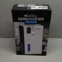 NineSky Dehumidifier for Home, 95 OZ Water Tank, (1000 sq.ft) Dehumidifiers for Bathroom Bedroom Basement with Auto Shut Off,7 Colors LED Light(White)