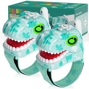 Walkie Talkies for Kids 2 Packs, Kids Toys for Boys Girls Aged 3 to 8 Years Old for Outdoor Adventure, Camping, Halloween, Christmas, Birthday Gifts (Blue, Dinosaur)