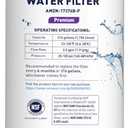 Amazon Basics Replacement Samsung DA97-17376B, HAF-QIN/EXP Refrigerator Water Filter, 1-Pack, Premium Filtration